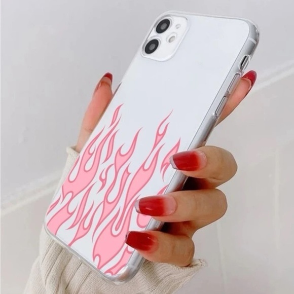 ⚠️Clearance💕iPhone 13/Pro/Pro Max Cute Pink Flame Phone Case - Picture 3 of 3